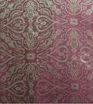 Jacquard rojo con motivos ornamentales en color dorado.