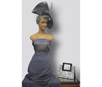 Tejido liso- chiffon- gris