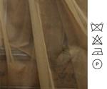 Tejido liso- organza- beige tostado