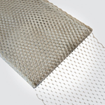 Velo de rejilla color plata de 30 cm.