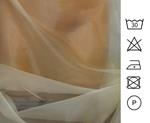 Tejido liso- organza- beige dorado 