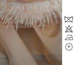 Organza rosa nude