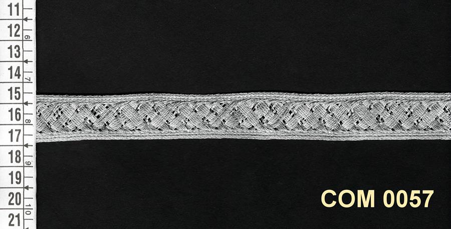 Galón de plata trenzado