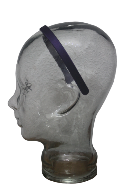 Diadema o pasada forrada de raso color morado