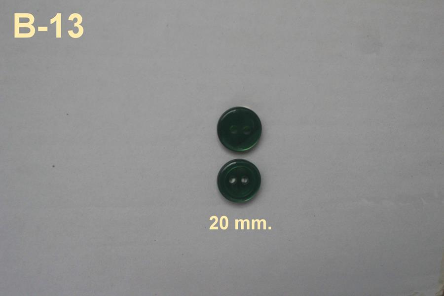Botón de nacarina verde