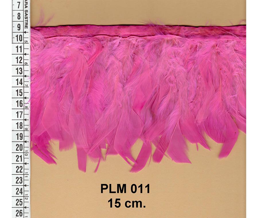 Fleco de plumas rosa fucsia 
