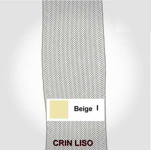 Crin liso beige de 7'50 cm.