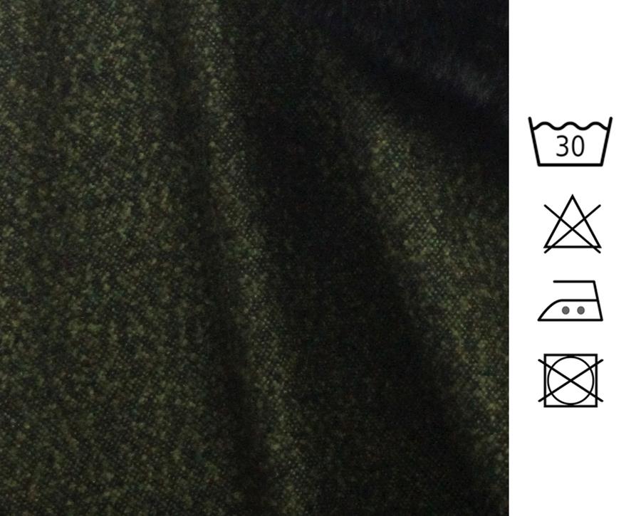 Tejido liso- chanel sablé- tonos verdes