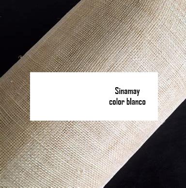 Sinamay color blanco