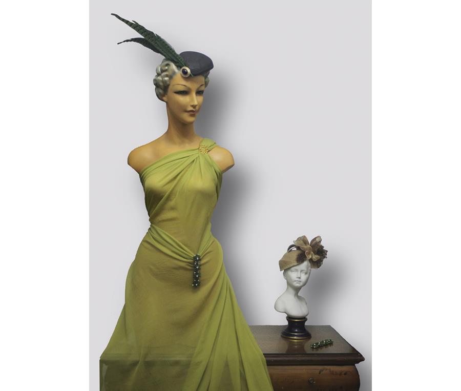 Tejido liso- chiffon- verde pistacho