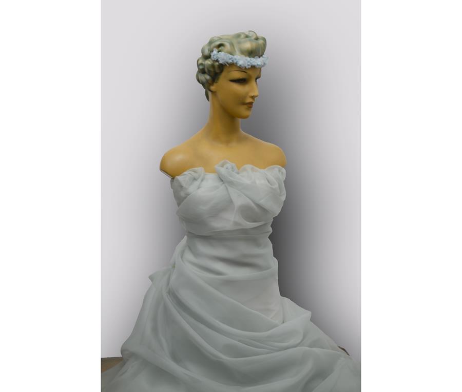 Organza color gris perla