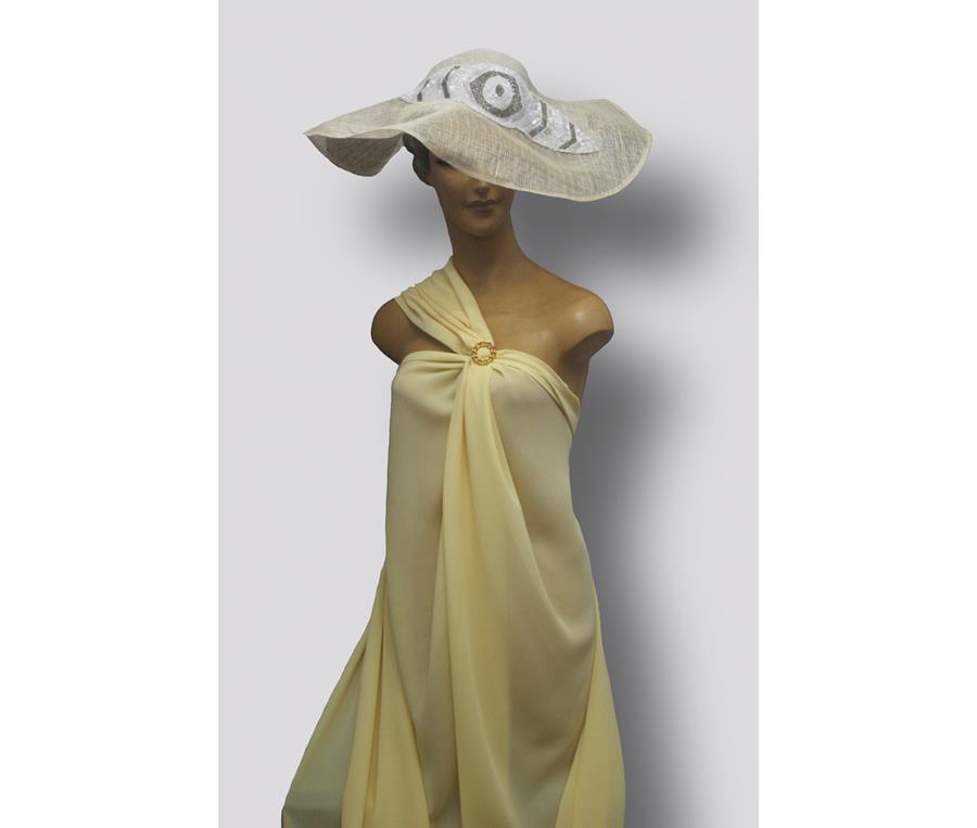Tejido liso- crepé- amarillo vainilla