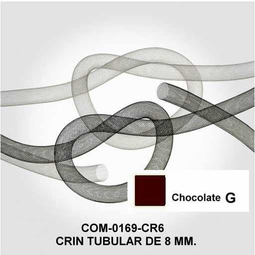 Crin tubular marrón chocolate