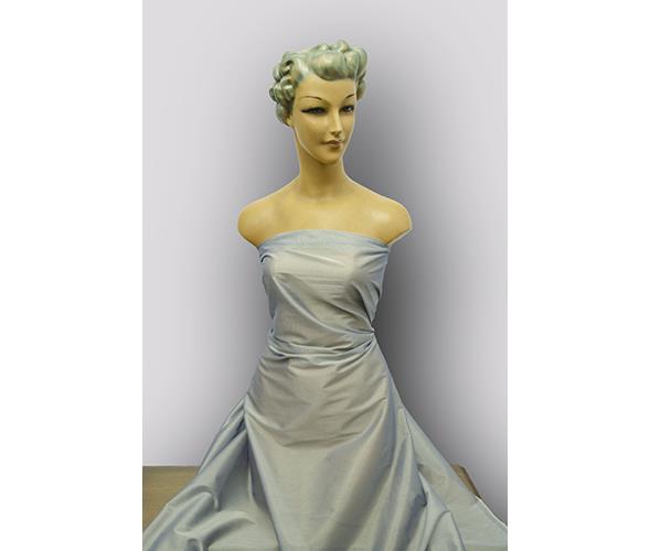 Organza irisada color gris perla y oro
