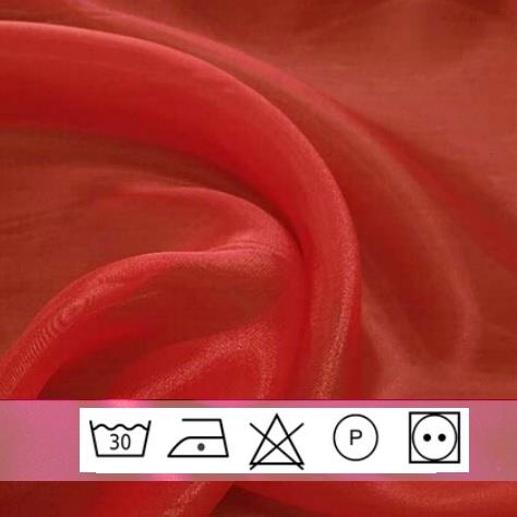 Organza cristal rojo Valentino