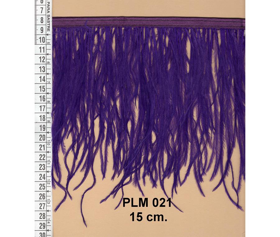 Fleco de plumas de avestruz  morado