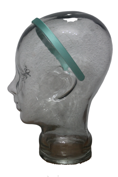 Diadema o pasada forrada de raso color verde agua