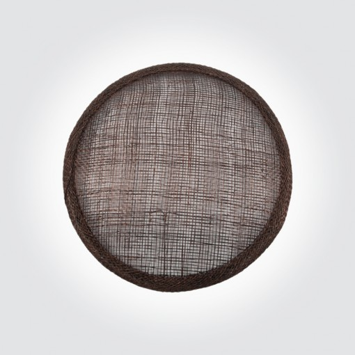 Base de sinamay marrón chocolate de 11 cm.