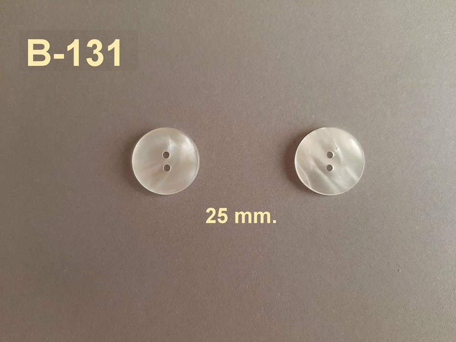 Botón de nacarina de 25 mm.