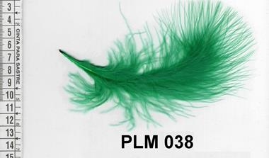 Pluma verde esmeralda | PLM-038 | Tejidos, telas, complementos, tocados,sombrerería, plumas, tiras, encajes, bordados, botones, moda.