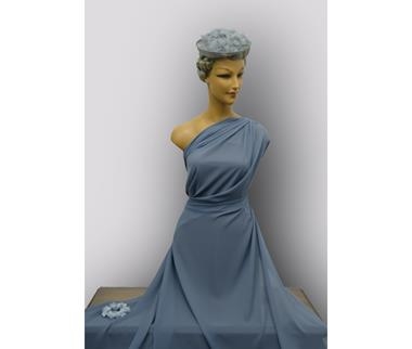 Crepé azul porcelana | 0225 | Tejidos, telas, complementos, tocados,sombrerería, plumas, tiras, encajes, bordados, botones, moda.