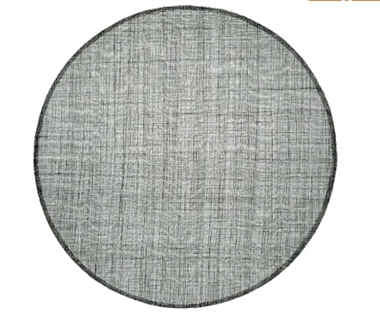 Disco doble negro de sinamay de 45 cm. | APS-3 | Tejidos, telas, complementos, tocados,sombrerería, plumas, tiras, encajes, bordados, botones, moda.