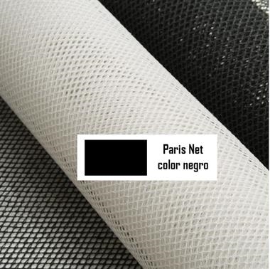 París Net negro | TS-21 | Tejidos, telas, complementos, tocados,sombrerería, plumas, tiras, encajes, bordados, botones, moda.