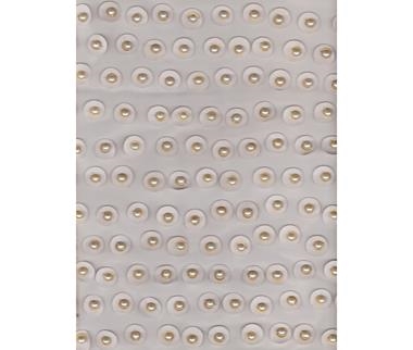 Pieza de tul con aplicaciones circulares de cuero, arandelas doradas y perlas | CAL-8302-1 | Tejidos, telas, complementos, tocados,sombrerería, plumas, tiras, encajes, bordados, botones, moda.