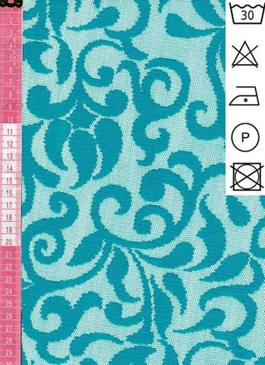 Encaje azul azafata con motivo floral, sin blondas | ENC-018 | Tejidos, telas, complementos, tocados,sombrerería, plumas, tiras, encajes, bordados, botones, moda.