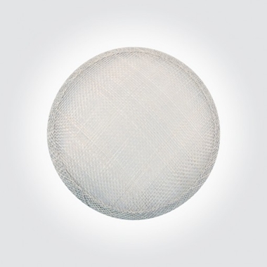 Base de sinamay gris perla de 14 cm. | B1-F | Tejidos, telas, complementos, tocados,sombrerería, plumas, tiras, encajes, bordados, botones, moda.