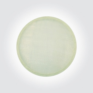 Base de sinamay verde absenta de 14 cm. | B1-G | Tejidos, telas, complementos, tocados,sombrerería, plumas, tiras, encajes, bordados, botones, moda.