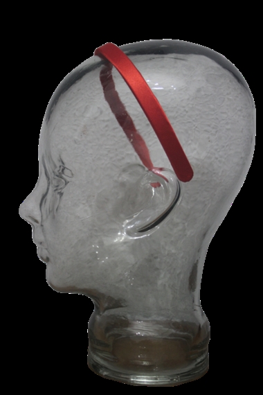 Diadema / pasada forrada roja | D2 | Tejidos, telas, complementos, tocados,sombrerería, plumas, tiras, encajes, bordados, botones, moda.