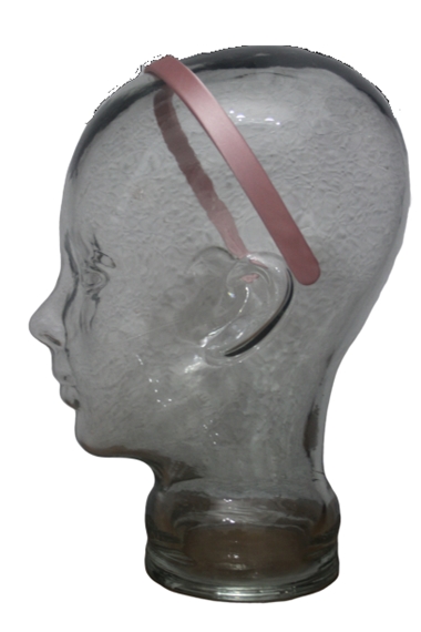 Diadema / pasada forrada rosa | D4 | Tejidos, telas, complementos, tocados,sombrerería, plumas, tiras, encajes, bordados, botones, moda.