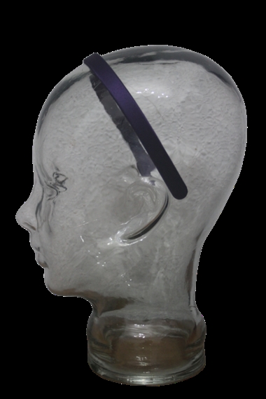 Diadema / pasada forrada morada | D6 | Tejidos, telas, complementos, tocados,sombrerería, plumas, tiras, encajes, bordados, botones, moda.