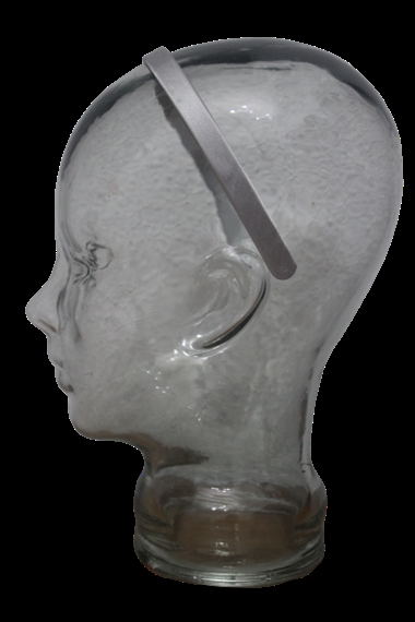 Diadema / pasada forrada gris perla | D10 | Tejidos, telas, complementos, tocados,sombrerería, plumas, tiras, encajes, bordados, botones, moda.