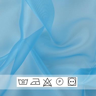 Organza cristal turquesa | 0256 | Tejidos, telas, complementos, tocados,sombrerería, plumas, tiras, encajes, bordados, botones, moda.