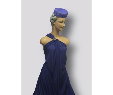 Crep de punto azul marino | 0010 | Tejidos, telas, complementos, tocados,sombrerería, plumas, tiras, encajes, bordados, botones, moda.