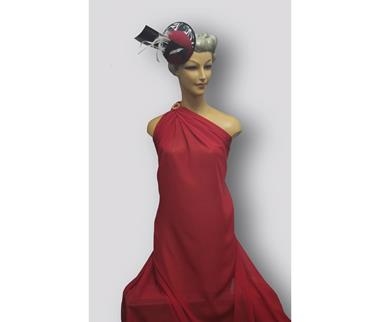 Gasa rojo Valentino | 0027 | Tejidos, telas, complementos, tocados,sombrerería, plumas, tiras, encajes, bordados, botones, moda.