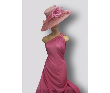 Voilé coral rosáceo. | 0030 | Tejidos, telas, complementos, tocados,sombrerería, plumas, tiras, encajes, bordados, botones, moda.