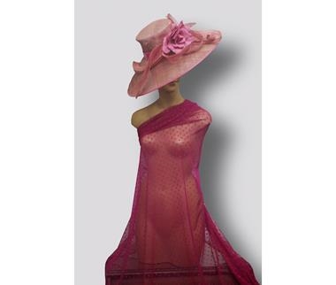 Tul plumeti buganvilla | 0036 | Tejidos, telas, complementos, tocados,sombrerería, plumas, tiras, encajes, bordados, botones, moda.