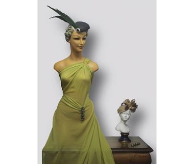 Chifón verde pistacho | 0057 | Tejidos, telas, complementos, tocados,sombrerería, plumas, tiras, encajes, bordados, botones, moda.