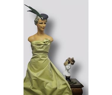 Mikado verde pistacho | 0058 | Tejidos, telas, complementos, tocados,sombrerería, plumas, tiras, encajes, bordados, botones, moda.