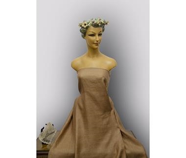 Lino marrón dorado | 0074 | Tejidos, telas, complementos, tocados,sombrerería, plumas, tiras, encajes, bordados, botones, moda.