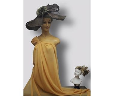 Chifón anaranjado | 0092 | Tejidos, telas, complementos, tocados,sombrerería, plumas, tiras, encajes, bordados, botones, moda.