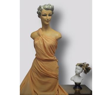 Voilé color curry | 0095 | Tejidos, telas, complementos, tocados,sombrerería, plumas, tiras, encajes, bordados, botones, moda.