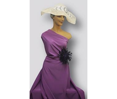 Crep marrocaine color berenjena | 0107 | Tejidos, telas, complementos, tocados,sombrerería, plumas, tiras, encajes, bordados, botones, moda.