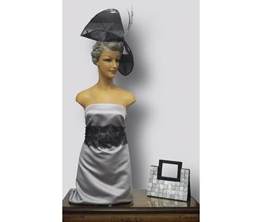 Raso duquesa  gris perla | 0117 | Tejidos, telas, complementos, tocados,sombrerería, plumas, tiras, encajes, bordados, botones, moda.