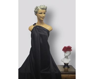 Satén negro | 0137 | Tejidos, telas, complementos, tocados,sombrerería, plumas, tiras, encajes, bordados, botones, moda.