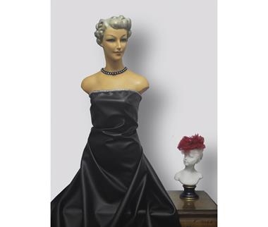 Polipiel negra   | 0141 | Tejidos, telas, complementos, tocados,sombrerería, plumas, tiras, encajes, bordados, botones, moda.