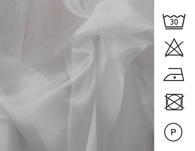 Organza blanca | 0178 | Tejidos, telas, complementos, tocados,sombrerería, plumas, tiras, encajes, bordados, botones, moda.